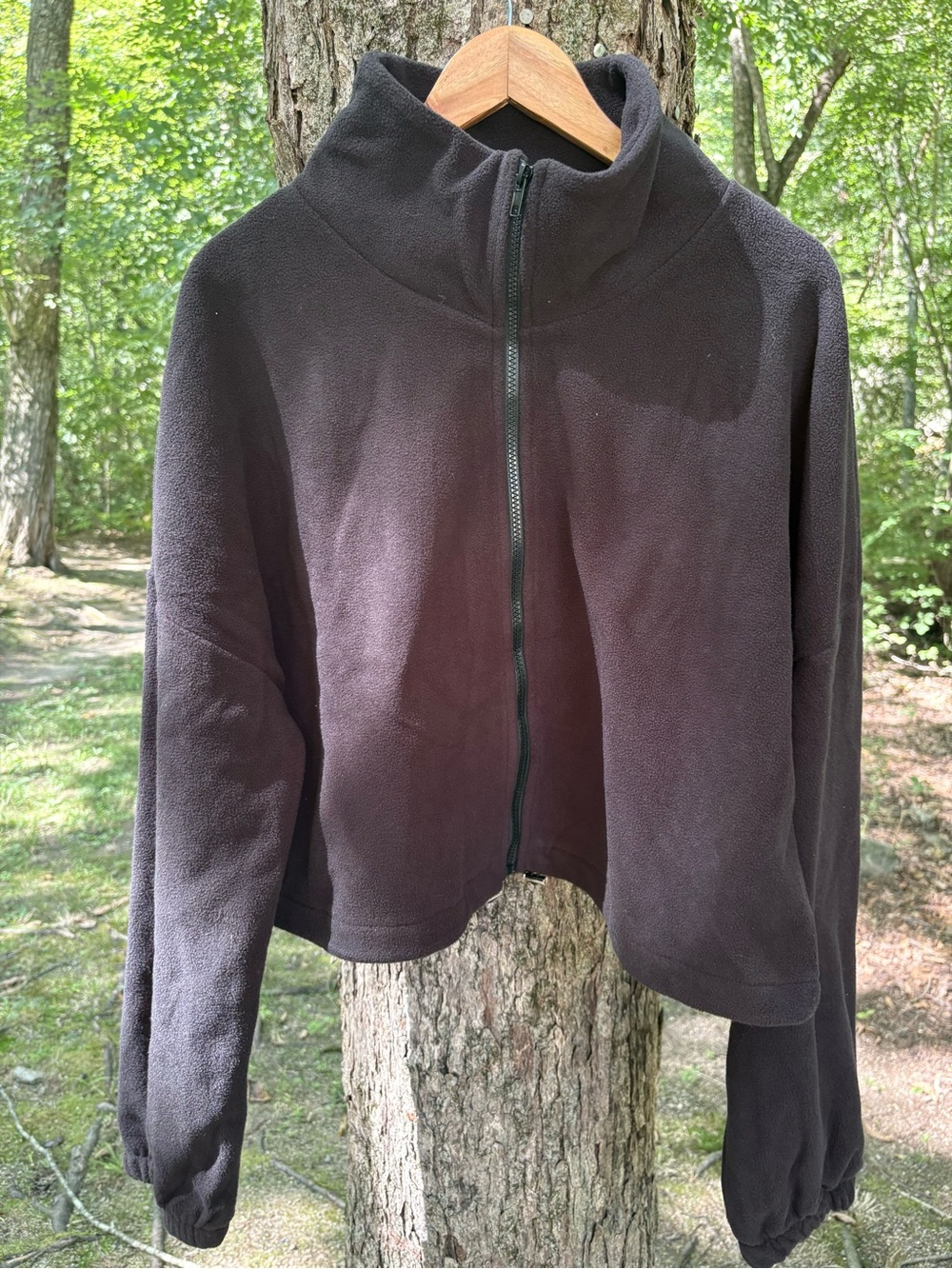 Cozy Black Teddy Zip-Up Jacket for Women
